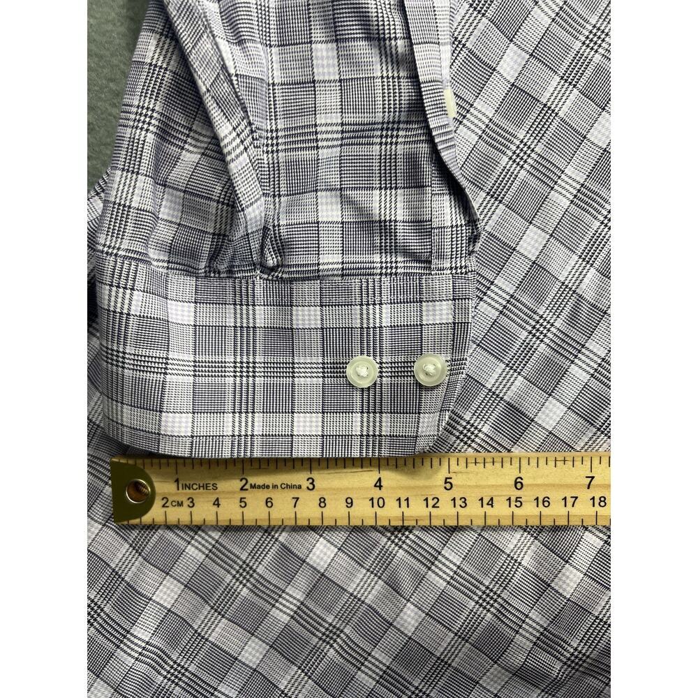 Gold Label Roundtree Yorke Men's Long Sleeve Button Down Dress Shirt XL Plaid - Picture 4 of 6